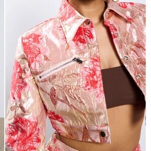 AKIRA - IN YOUR DREAMS BROCADE MOTO JACKET NWT